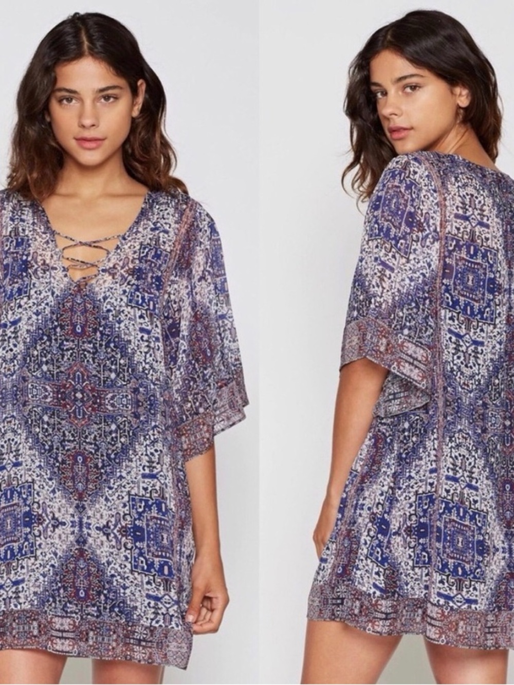 JOIE | Silk Lace Up Tunic Dress Size M